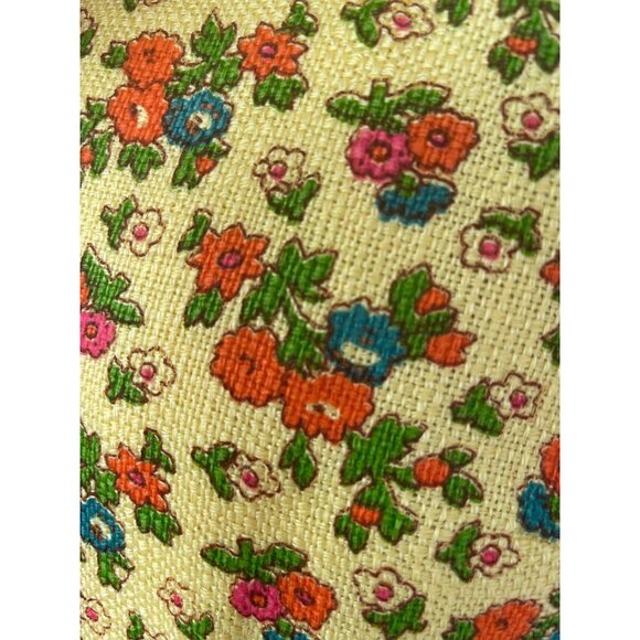 Vintage 1960s Yellow Floral Womens Blazer Skirt Set Ainr Jr Small - Picture 11 of 16